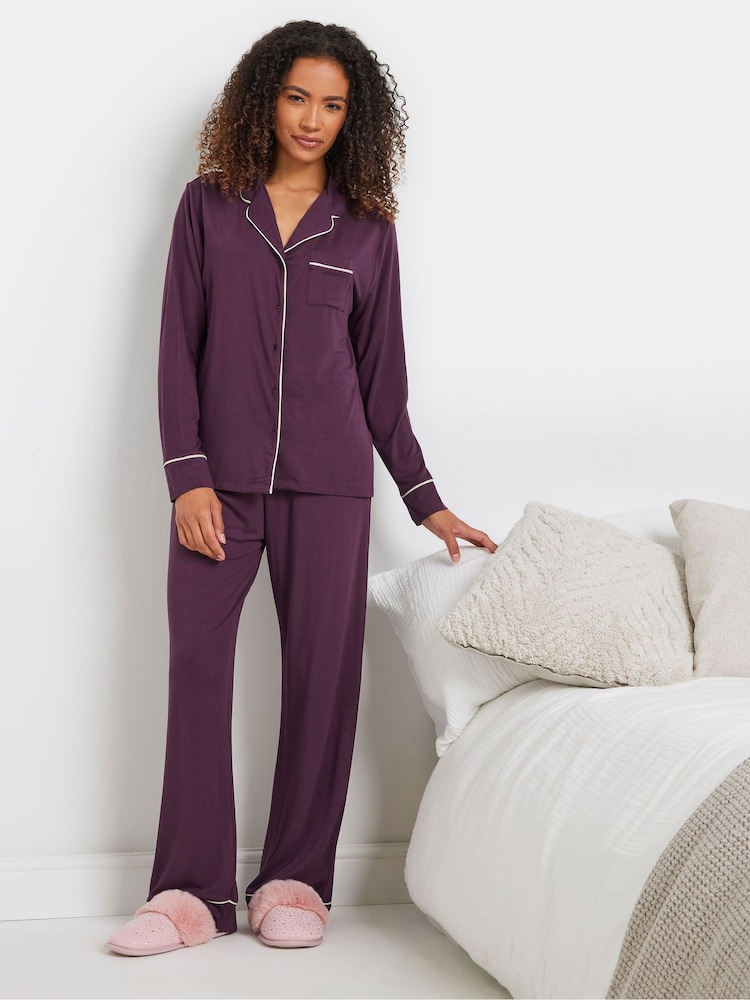 M&Co Red Long Sleeve Pyjamas Set - Image 2 of 5