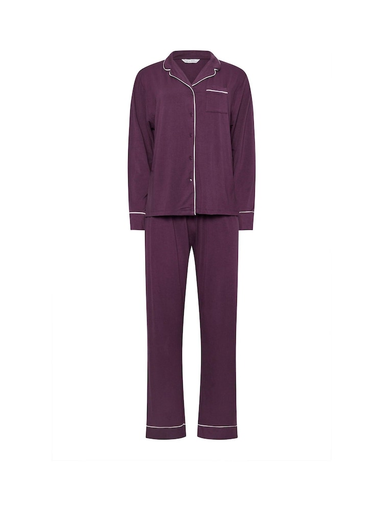 M&Co Red Long Sleeve Pyjamas Set - Image 5 of 5