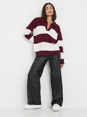 PixieGirl Petite Red Stripe Collar Jumper - Image 2 of 5