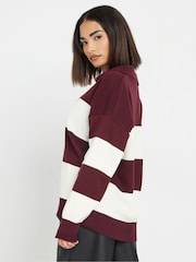 PixieGirl Petite Red Stripe Collar Jumper - Image 3 of 5