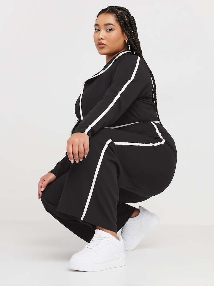 Yours Curve Black Limited Tapered Blazer - Image 2 of 5