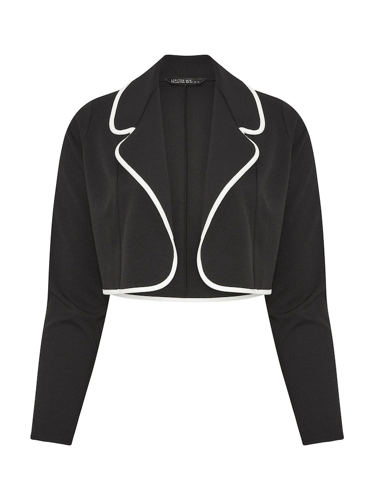 Yours Curve Black Limited Tapered Blazer - Image 5 of 5