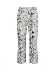 Yours Curve Grey Limited Snake Print Jeans - Image 5 of 5