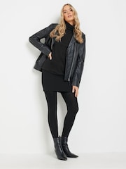 Long Tall Sally Black Roll Neck Soft Touch Top - Image 2 of 5