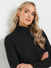 Long Tall Sally Black Roll Neck Soft Touch Top - Image 4 of 5