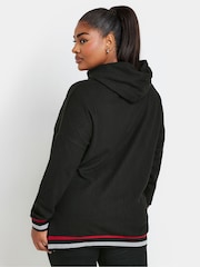 Yours Curve Black Structured Hoodie - Image 3 of 5