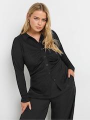 Camisa texturizada com botões Yours Curve Limited Collection - Imagem 1 de 5