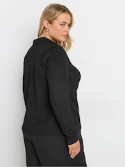 Camisa texturizada com botões Yours Curve Limited Collection - Imagem 3 de 5