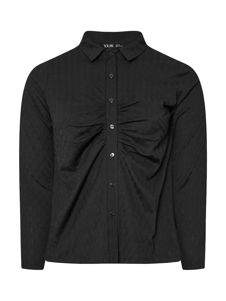 Camisa texturizada com botões Yours Curve Limited Collection - Imagem 5 de 5