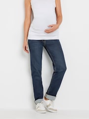 Long Tall Sally Blue Maternity Cigarette Jeans - Image 1 of 6
