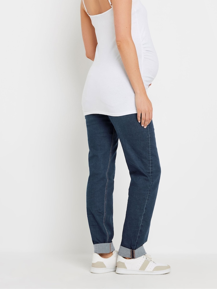 Long Tall Sally Blue Maternity Cigarette Jeans - Image 2 of 6
