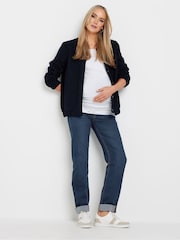 Long Tall Sally Blue Maternity Cigarette Jeans - Image 3 of 6