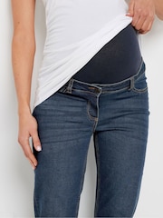 Long Tall Sally Blue Maternity Cigarette Jeans - Image 4 of 6