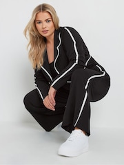 Yours Curve Black Limited Tape Straight Leg Trousers - Image 4 of 5