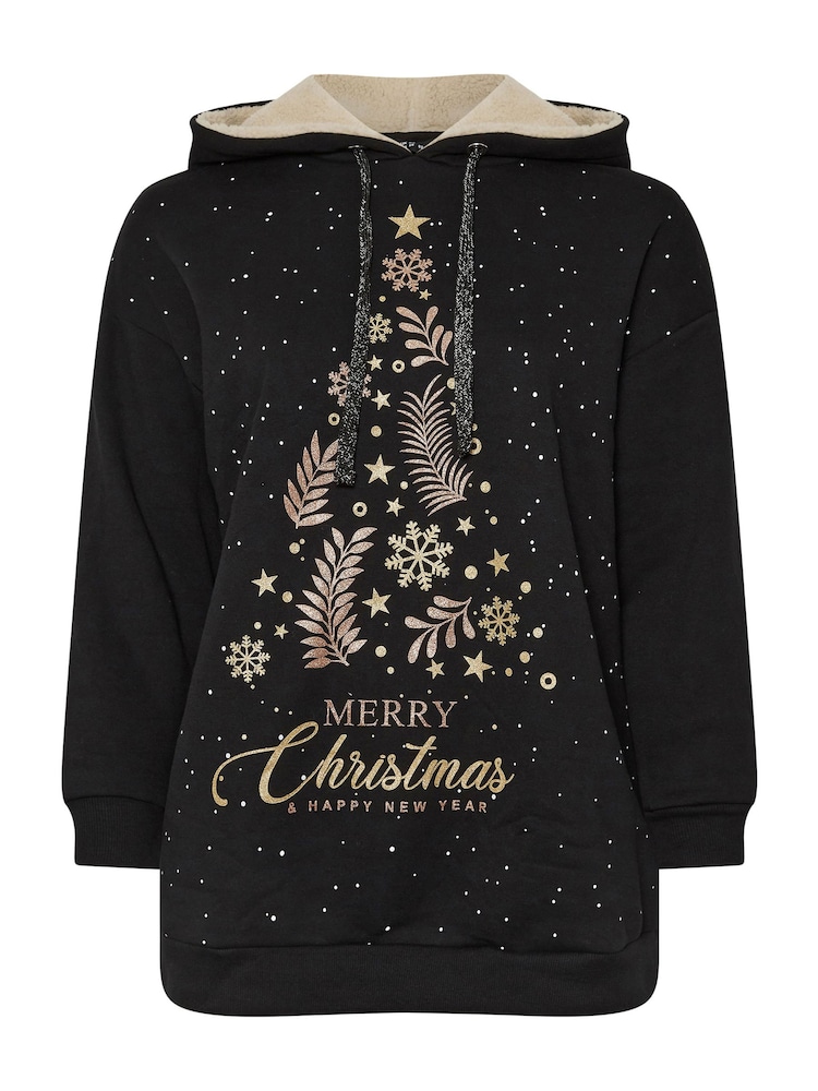 Sudadera con diseño "Merry Christmas" de Yours Curve - Imagen 5 de 5 Sudadera con diseño "Merry Christmas" de Yours Curve - Imagen 5 de 5