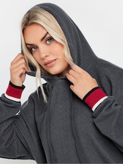 Yours Curve Grey Structured Hoodie - Image 4 of 5