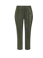 Yours Curve Green Limited Plisse Trousers - Image 5 of 5