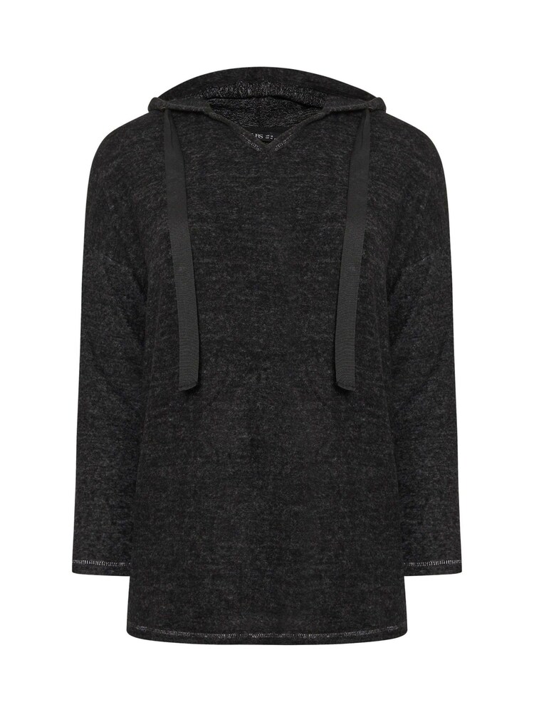 Yours Curve Grey Soft Touch Hoodie - Image 5 of 5