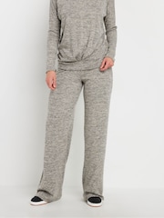 Long Tall Sally Grey Soft Touch Wide Leg Trousers - Image 2 of 4