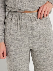Long Tall Sally Grey Soft Touch Wide Leg Trousers - Image 3 of 4