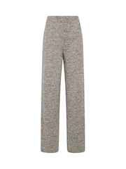 Long Tall Sally Grey Soft Touch Wide Leg Trousers - Image 4 of 4