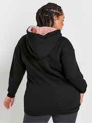 Yours Curve Black Teddy Santa Sweatshirt - Image 3 of 5