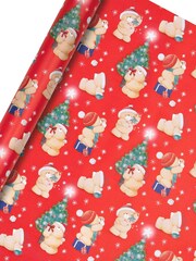 Hallmark Red Christmas Wrapping Paper 3 Rolls x 4M in 1 Design - Image 3 of 4