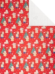 Hallmark Red Christmas Wrapping Paper 3 Rolls x 4M in 1 Design - Image 4 of 4