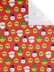 Hallmark Red Christmas LEGO Wrapping Paper 3 Rolls x 4M - Image 4 of 4