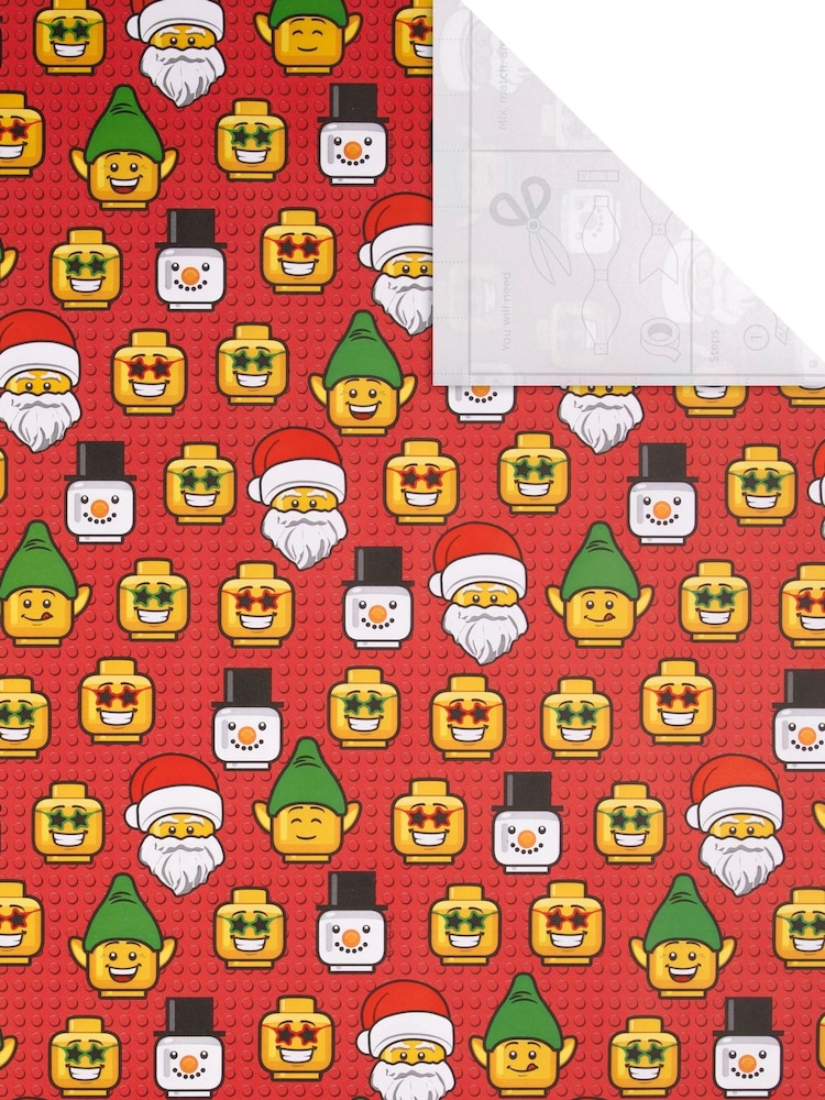 Hallmark Red Christmas LEGO Wrapping Paper 3 Rolls x 4M - Image 4 of 4 Hallmark Red Christmas LEGO Wrapping Paper 3 Rolls x 4M - Image 4 of 4