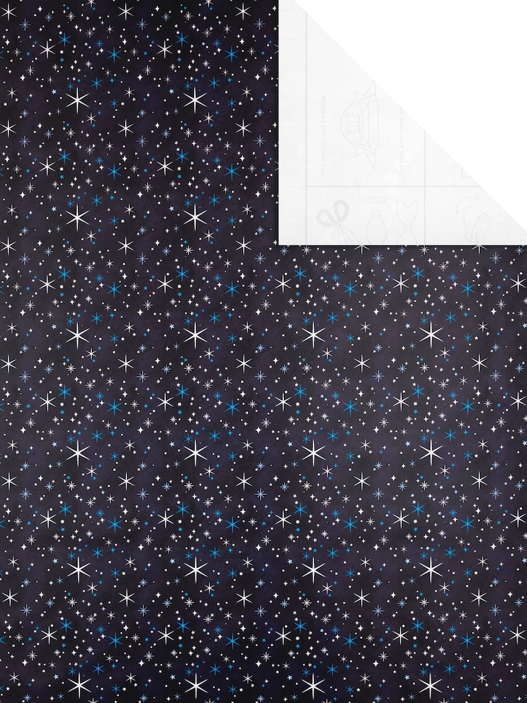 Hallmark Blue Christmas Wrapping Paper 3 Rolls x 3M in 2 Designs - Image 4 of 4 Hallmark Blue Christmas Wrapping Paper 3 Rolls x 3M in 2 Designs - Image 4 of 4