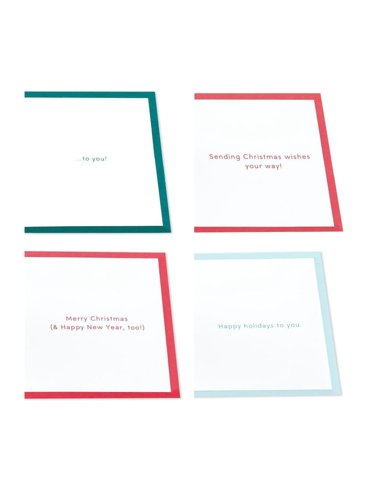 Hallmark White Pack of 4 3D Pop Up Festive Christmas Cards - Image 4 of 4