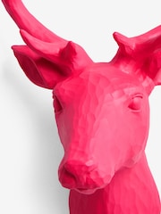 Pink Stag Head Wall Plaque - Image 6 of 6