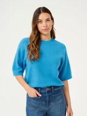 Kaffe Loose Fit KAsylvie Half Sleeves Pullover Jumper - Image 1 of 5