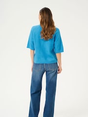 Kaffe Loose Fit KAsylvie Half Sleeves Pullover Jumper - Image 3 of 5