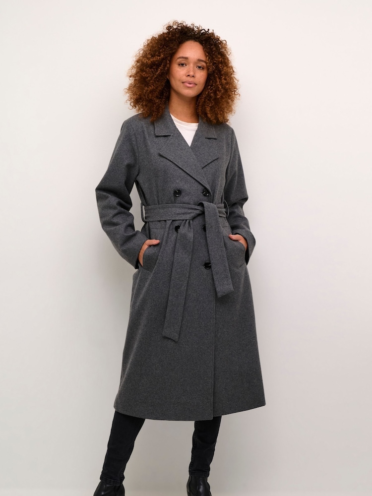 Kaffe Casual Fit Fanny Double Breasted Coat - Image 1 of 5