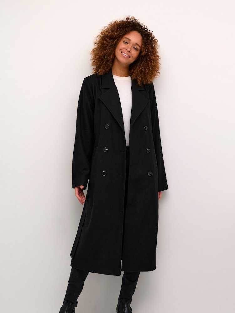 Kaffe Casual Fit Fanny Double Breasted Coat - Image 2 of 5