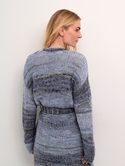 Cream Crlila Waist Belt Pocket Open Black Cardigan - Image 2 of 6