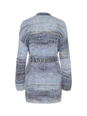 Cream Crlila Waist Belt Pocket Open Black Cardigan - Image 6 of 6