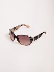 Lipsy Black Ombre Wrap Around Sunglasses - Image 5 of 5