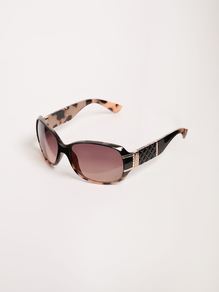 Lipsy Black Ombre Wrap Around Sunglasses - Image 5 of 5