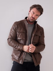 Lakeland Leather Brown Strickton Jacket - Image 7 of 7
