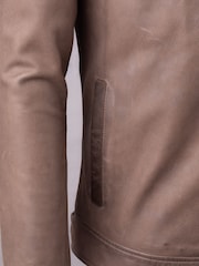 Lakeland Leather Brown Crummock Collared Jacket - Image 3 of 6