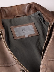 Lakeland Leather Brown Crummock Collared Jacket - Image 6 of 6