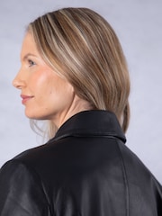 Lakeland Leather Black Kendal Collared Jacket - Image 5 of 8