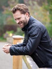 Lakeland Leather Black Tan Stonecroft Jacket - Image 2 of 9
