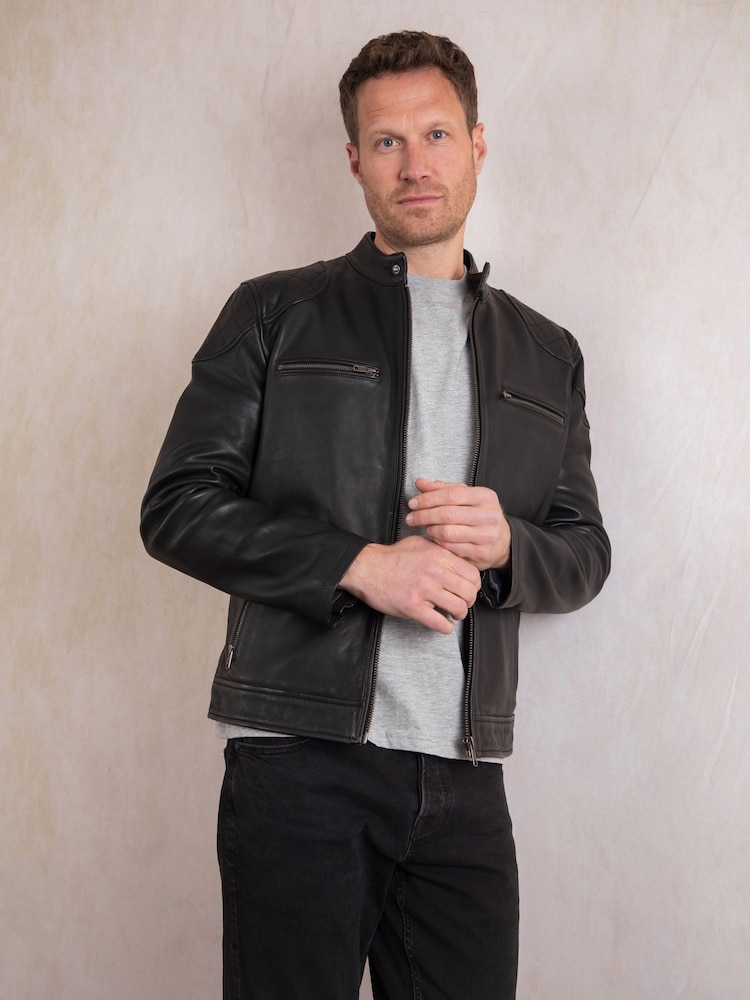 Lakeland Leather Black Tan Stonecroft Jacket - Image 3 of 9