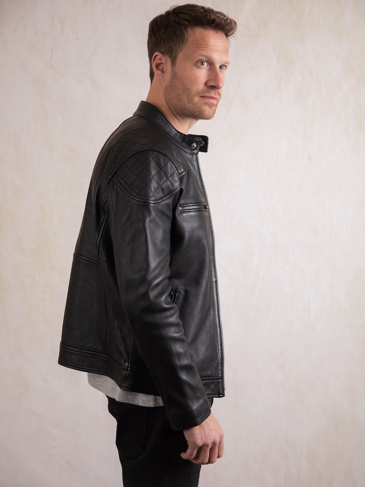 Lakeland Leather Black Tan Stonecroft Jacket - Image 9 of 9