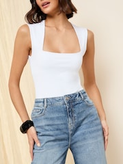 Friends Like These Mid Blue Comfort Stretch Straight Leg Jeans - Image 3 of 5