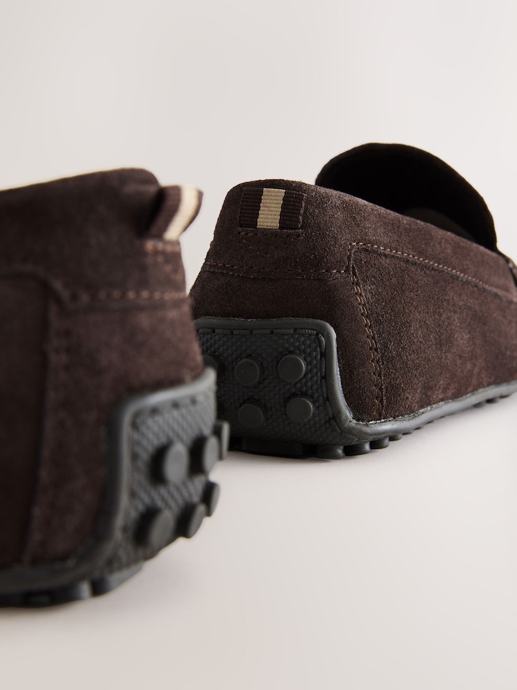 Brown Suede Driver Loafer - Image 5 of 6